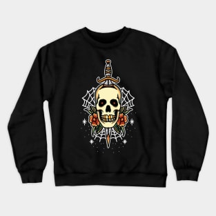 skull and dagger Crewneck Sweatshirt